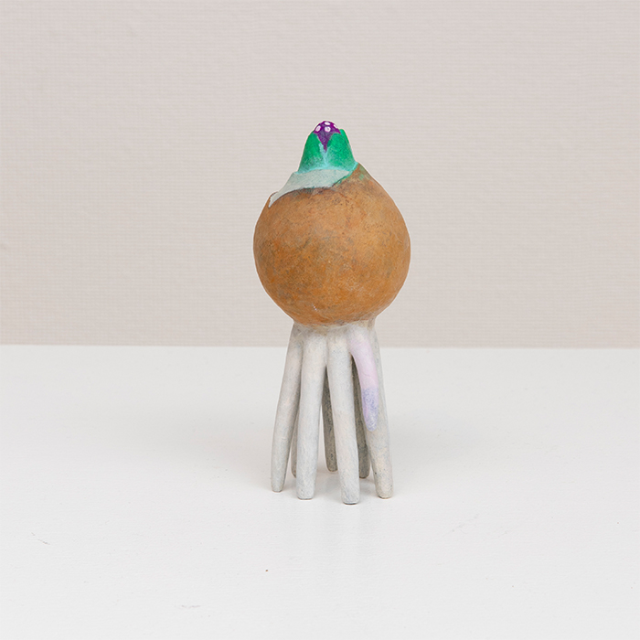 球根から根が生えて